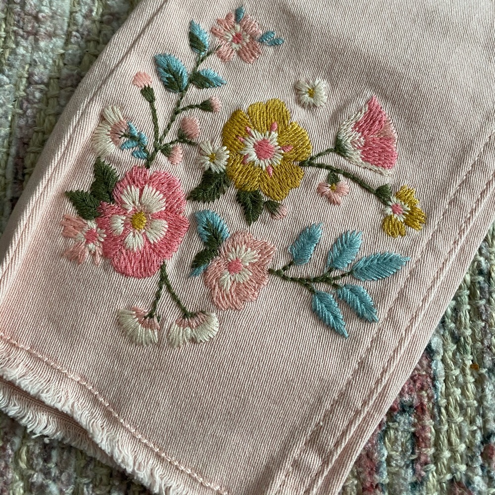 Blush Pink Skinny Jeans